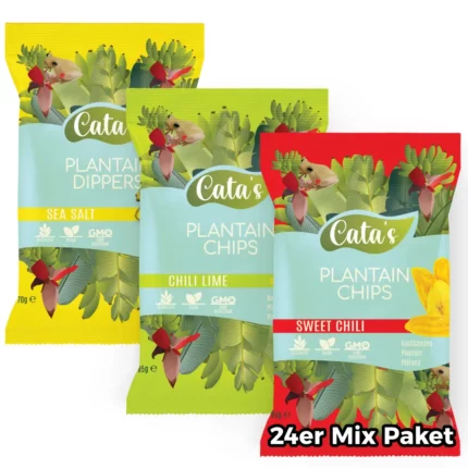 Plantain Chips im 24 Party Mix Paket